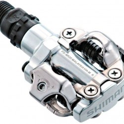 Shimano PD-M520 MTB SPD pedals - two sided mechanism, silver