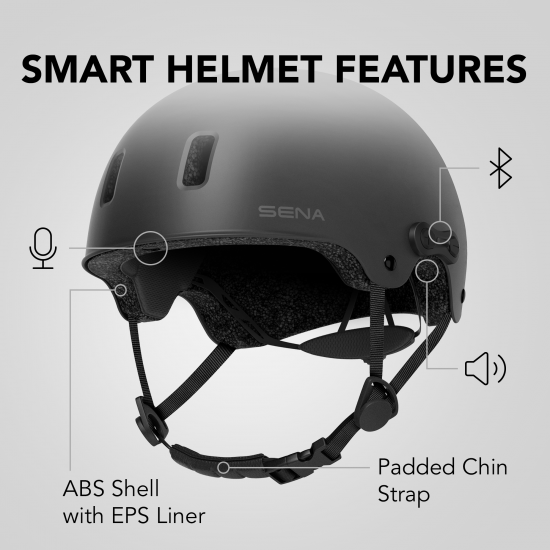 Sena Rumba Multi-Sport Bluetooth Helmet, Matte Black Sena Rumba Multi-Sport Bluetooth Helmet, Matte Black
