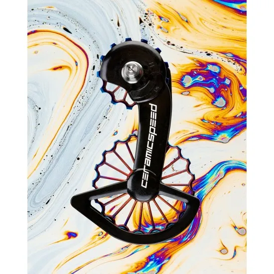CeramicSpeed OSPW 3D Hollow Titanium Coated Oil Slick Shimano 9250/8150