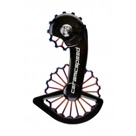 CeramicSpeed OSPW 3D Hollow Titanium Coated Oil Slick Shimano 9250/8150