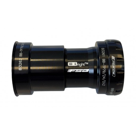 FSA BBright PF30 to Shimano 24 mm with Threaded Sleeve FSA BBright PF30 to Shimano 24 mm with Threaded Sleeve