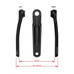 FSA Ebike Chainset CK-702 Bosch BNI 22.0mm Black