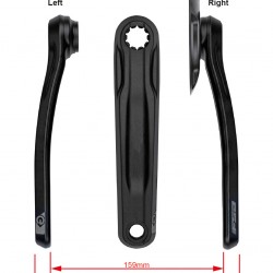 FSA Ebike Chainset CK-761 G2T Wider ISIS ##.#mm Black FSA Ebike Chainset CK-761 G2T Wider ISIS ##.#mm Black