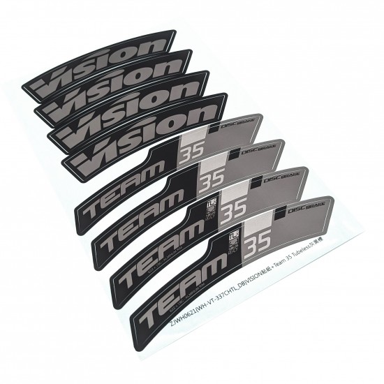 Vision Team 35 Disc Decal Set