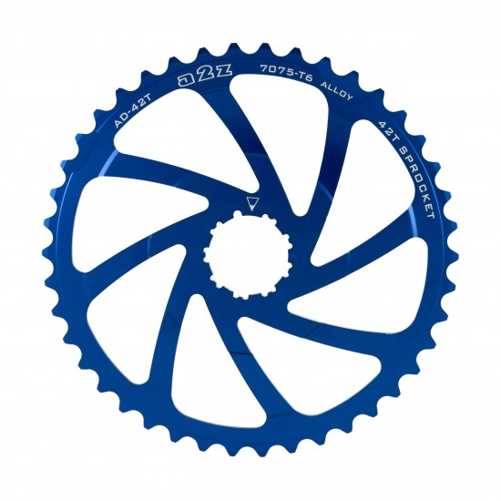 A2Z Wide Range Cassette Adapter Sprocket (42T, Blue)