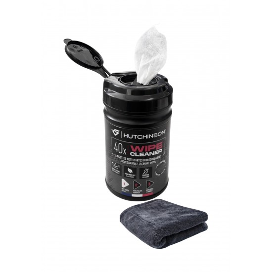 Hutchinson Wipe Cleaner - Wipes & Microfibre Cloth Kit Hutchinson Wipe Cleaner - Wipes & Microfibre Cloth Kit