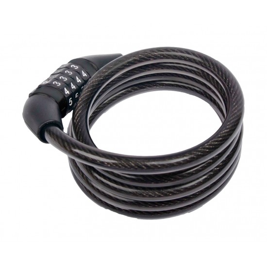 BBB BBL-66 - QuickCode Coiled Cable Lock (8×1200mm) BBB BBL-66 - QuickCode Coiled Cable Lock (8×1200mm)