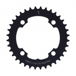 BBB BCR-75E - E-bikeGear Chainring (36T, 104BCD, Black) BBB BCR-75E - E-bikeGear Chainring (36T, 104BCD, Black)