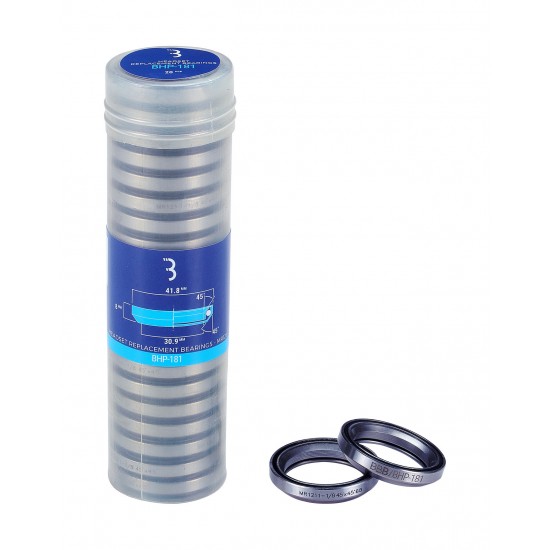 BBB BHP-181 - Headset Bearings (×20, 1.1/8, 41.8×8mm 45°×45°) BBB BHP-181 - Headset Bearings (×20, 1.1/8, 41.8×8mm 45°×45°)