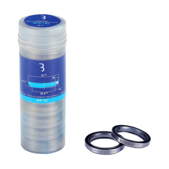 BBB BHP-182 - Headset Bearings (×20, 1.1/8, 41×6.5mm, 36°×45°)