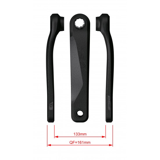FSA Ebike Chainset CK-220 ISIS 19.0mm Black