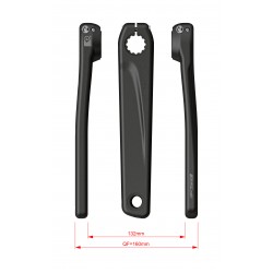 Ebike Chainset CK-603 Bafang M800 15.5mm Black Ebike Chainset CK-603 Bafang M800 15.5mm Black