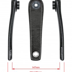 FSA Ebike Chainset CK-702 ISIS 22.0mm Black FSA Ebike Chainset CK-702 ISIS 22.0mm Black