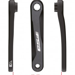 FSA Ebike Chainset CK-746 ISIS 13.5 + 21.5mm Black FSA Ebike Chainset CK-746 ISIS 13.5 + 21.5mm Black
