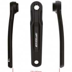 FSA Ebike Chainset CK-761 ISIS G2 Threaded ##.#mm Black FSA Ebike Chainset CK-761 ISIS G2 Threaded ##.#mm Black