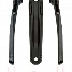 FSA Ebike Chainset CK-762 ISIS 22.0mm Black FSA Ebike Chainset CK-762 ISIS 22.0mm Black