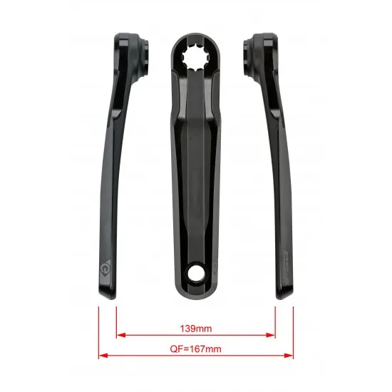 Ebike Chainset CK762NC ISIS 22.0mm Black