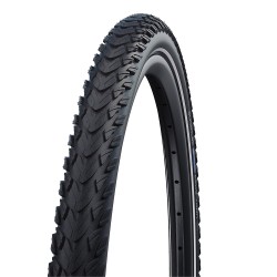 Schwalbe Marathon Plus TourFlat-less with a purposeful trekking treadSmartGuard Schwalbe Marathon Plus TourFlat-less with a purposeful trekking treadSmartGuard