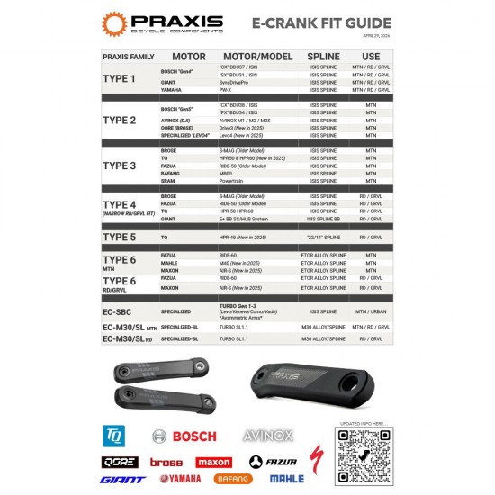 Praxis - eCrank Set - RIDE 60 MTN - Alloy 160mm Praxis - eCrank Set - RIDE 60 MTN - Alloy 160mm