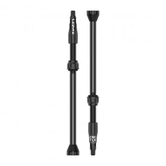 Lezyne CNC TLR Valves (Pair) 80mm Black