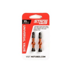 Stans NoTubes VALVE STEM PAIR UNI AL PRESTA 35MM ORANGE Stans NoTubes VALVE STEM PAIR UNI AL PRESTA 35MM ORANGE
