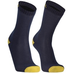 Dexshell - Ultra Thin Crew Socks Navy Lime Yellow - XL Dexshell - Ultra Thin Crew Socks Navy Lime Yellow - XL