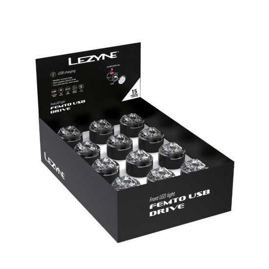 Lezyne - Femto USB Drive 24 Box Set Front - Black Lezyne - Femto USB Drive 24 Box Set Front - Black