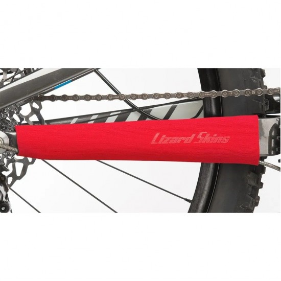 Lizard Skins Medium Neoprene Chainstay Protector Red