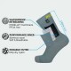 Dexshell - Ultra Thin Crew Socks Navy Lime Yellow - XL