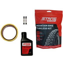 Stans NoTubes TUBELESS KIT, MTN, 33 TAPE, 44 VALVE Stans NoTubes TUBELESS KIT, MTN, 33 TAPE, 44 VALVE