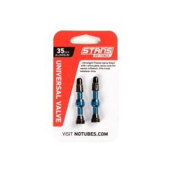 Stans NoTubes VALVE STEM PAIR UNI AL PRESTA 35MM BLUE Stans NoTubes VALVE STEM PAIR UNI AL PRESTA 35MM BLUE