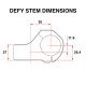 DMR - Defy35 Stem - Vapour Silver DMR - Defy35 Stem - Vapour Silver