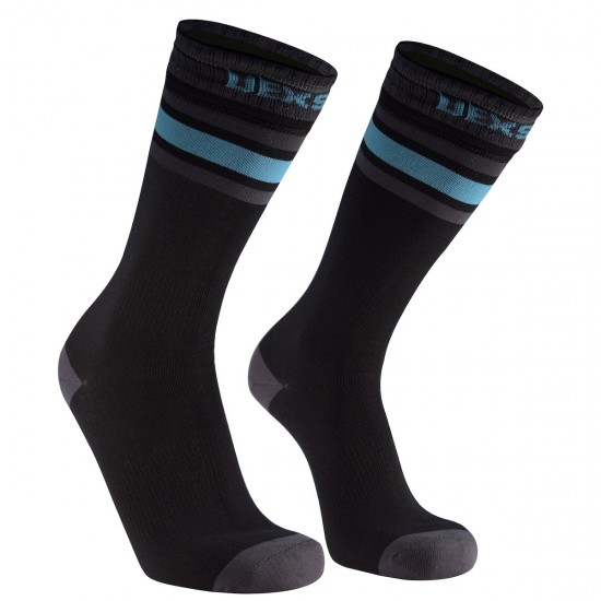 Dexshell - Ultra Dri Sports Socks Aqua Blue stripe - S