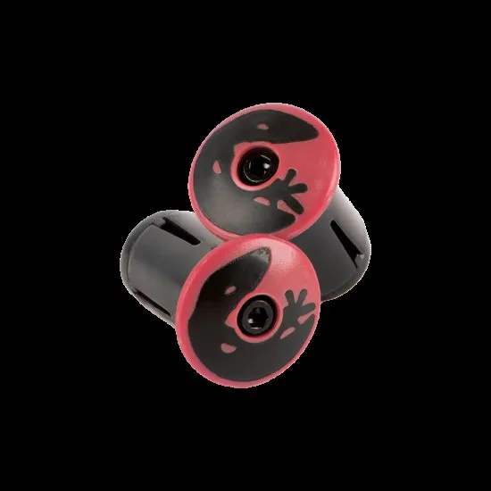 Lizard Skins Packaged DSP Bar Tape Plugs Neon Yellow