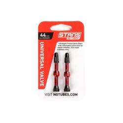Stans NoTubes VALVE STEM PAIR UNI AL PRESTA 44MM RED Stans NoTubes VALVE STEM PAIR UNI AL PRESTA 44MM RED