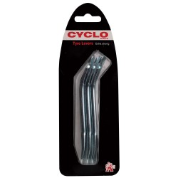 Weldtite Cyclo Metal Tyre Levers in Sets of 3 Carded Weldtite Cyclo Metal Tyre Levers in Sets of 3 Carded