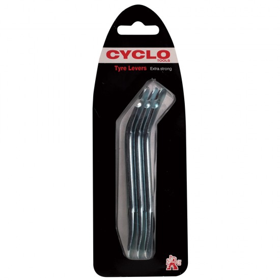Weldtite Cyclo Metal Tyre Levers in Sets of 3 Carded Weldtite Cyclo Metal Tyre Levers in Sets of 3 Carded