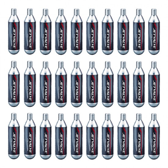 Weldtite Jetvalve 16g CO2 Cartridges box of 30 Weldtite Jetvalve 16g CO2 Cartridges box of 30