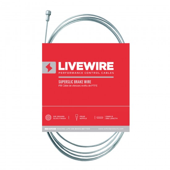 Oxford Livewire Superslic Brake Wire 1.5mm x 1.8m Oxford Livewire Superslic Brake Wire 1.5mm x 1.8m