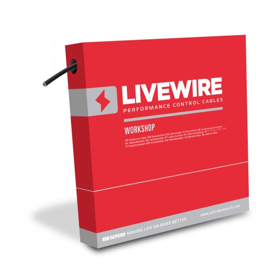 Oxford Livewire 4mm x 30m Superslic Gear Outer Cable in File Box Oxford Livewire 4mm x 30m Superslic Gear Outer Cable in File Box