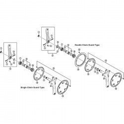 Shimano FC-S500 Alfine chainguard for 45 tooth ring Shimano FC-S500 Alfine chainguard for 45 tooth ring