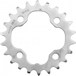 Shimano FC-M532 Deore 10 speed triple inner chainring 22T silver Shimano FC-M532 Deore 10 speed triple inner chainring 22T silver