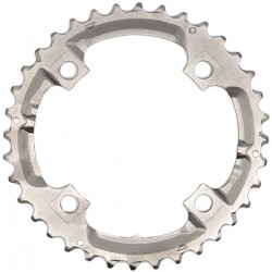 Shimano FC-M532 Deore 10 speed triple middle chainring 36T silver Shimano FC-M532 Deore 10 speed triple middle chainring 36T silver