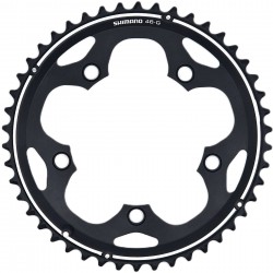 Shimano FC-CX50 10 speed outer chainring, 46T-G, black Shimano FC-CX50 10 speed outer chainring, 46T-G, black