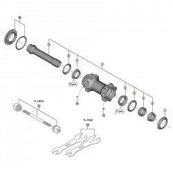 Shimano HB-M988 right hand cone, M19