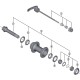 Shimano HB-M785 hub axle unit