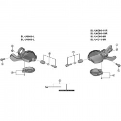 Shimano SL-M570 inner hole cap Shimano SL-M570 inner hole cap