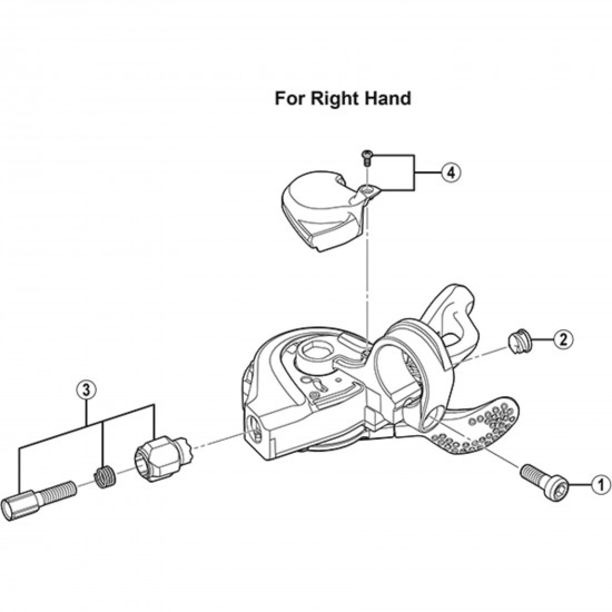 Shimano SL-M640 base cap and bolt