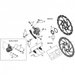 Shimano BR-M755 disc pad snap ring Shimano BR-M755 disc pad snap ring