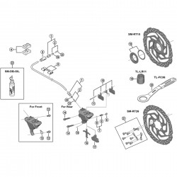 Shimano BR-M575 bleeding spacer Shimano BR-M575 bleeding spacer